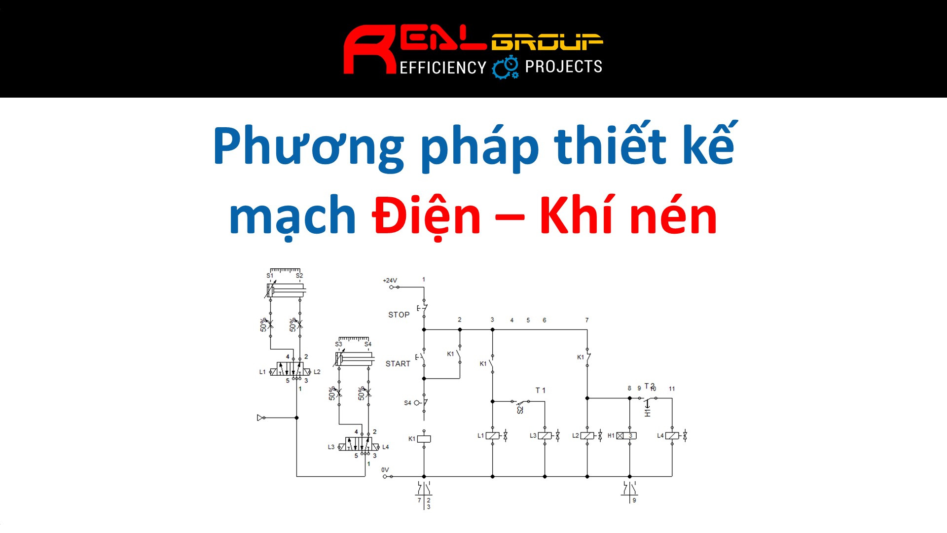 Phương pháp thiết kế mạch Điện - Khí nén - Real Group